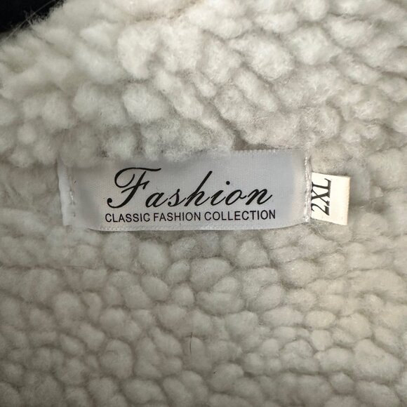 HUANKD Faux Fur Short Lambswool Jacket - EUC - Picture 3 of 3